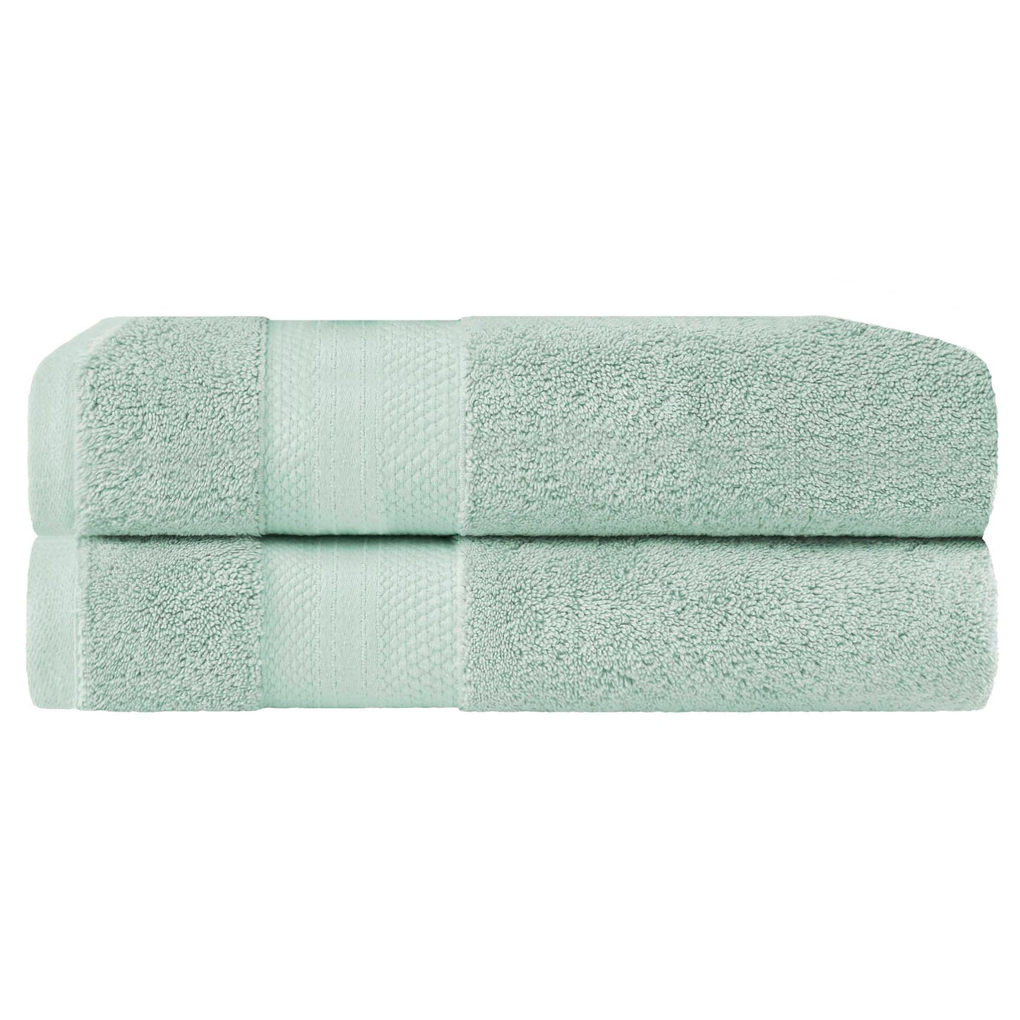 Superior Premium Turkish-Cotton Assorted Towel Set -  Dusty Aqua