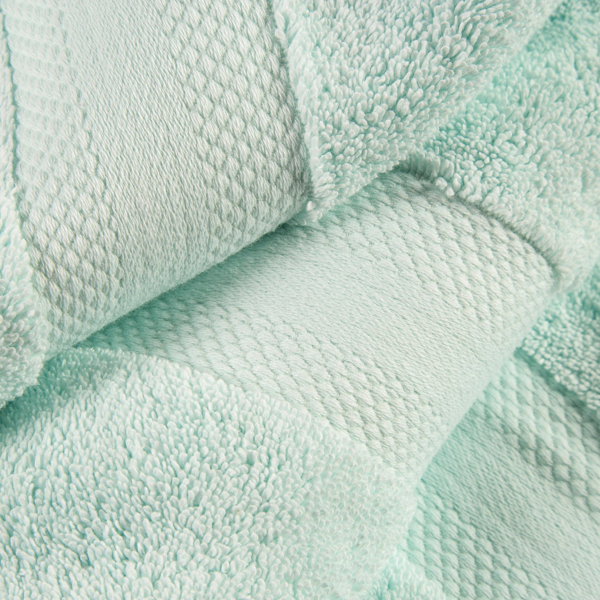 Superior Premium Turkish-Cotton Assorted Towel Set - Dusty Aqua