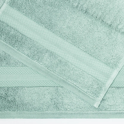 Superior Premium Turkish-Cotton Assorted Towel Set - Dusty Aqua