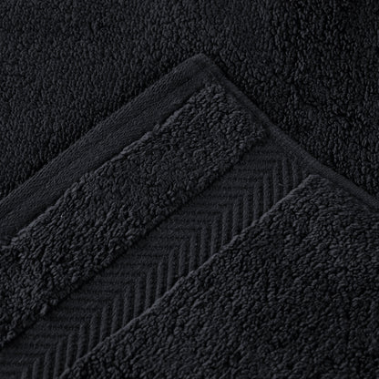 Zero Twist Cotton Ultra-Soft Absorbent Assorted - Black