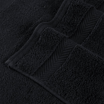 Zero Twist Cotton Ultra-Soft Absorbent Assorted - Black