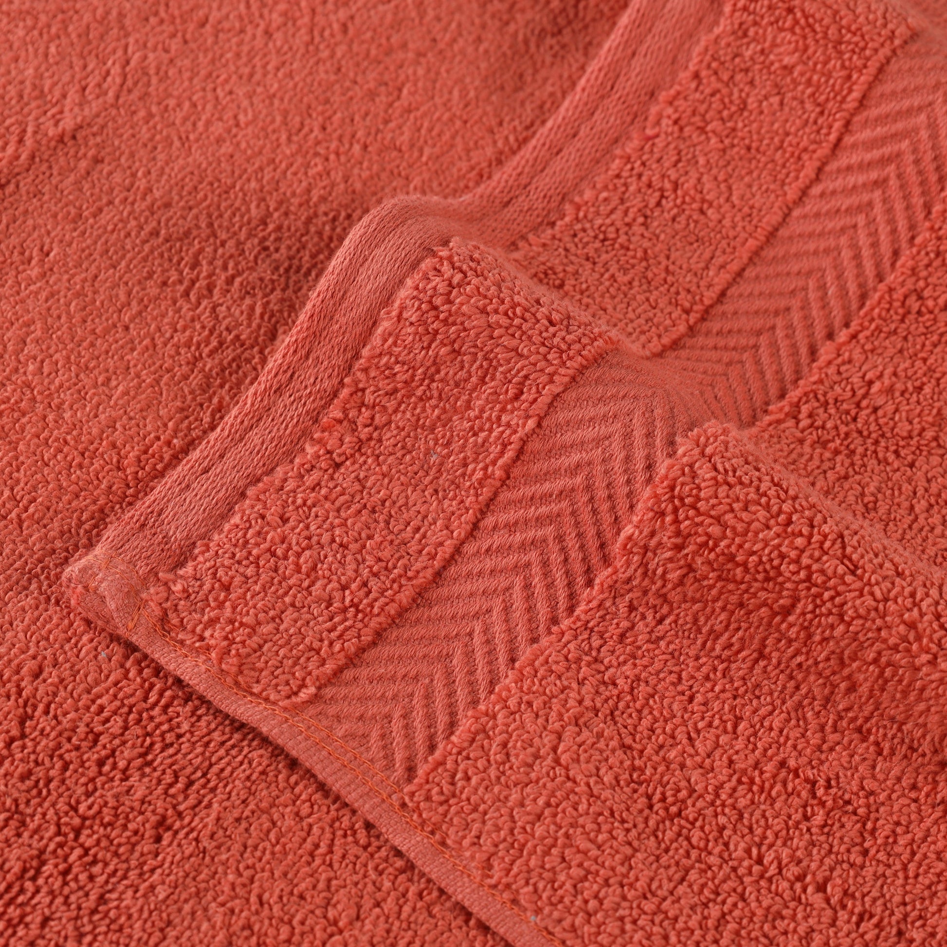 Zero Twist Cotton Ultra-Soft Absorbent Assorted - Brick Red