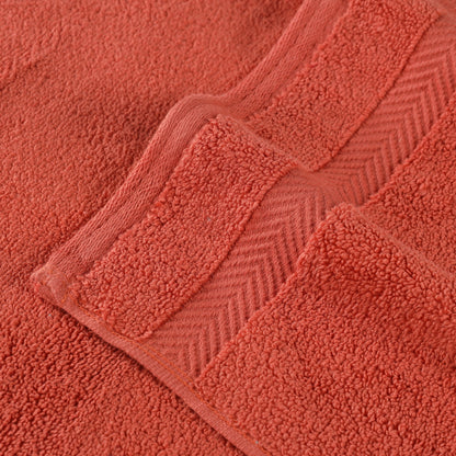 Zero Twist Cotton Ultra-Soft Absorbent Assorted - Brick Red