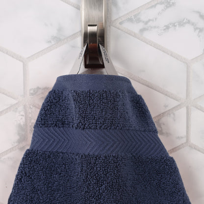 Zero Twist Cotton Ultra-Soft Absorbent Face Towel Washcloth - Midnight Blue