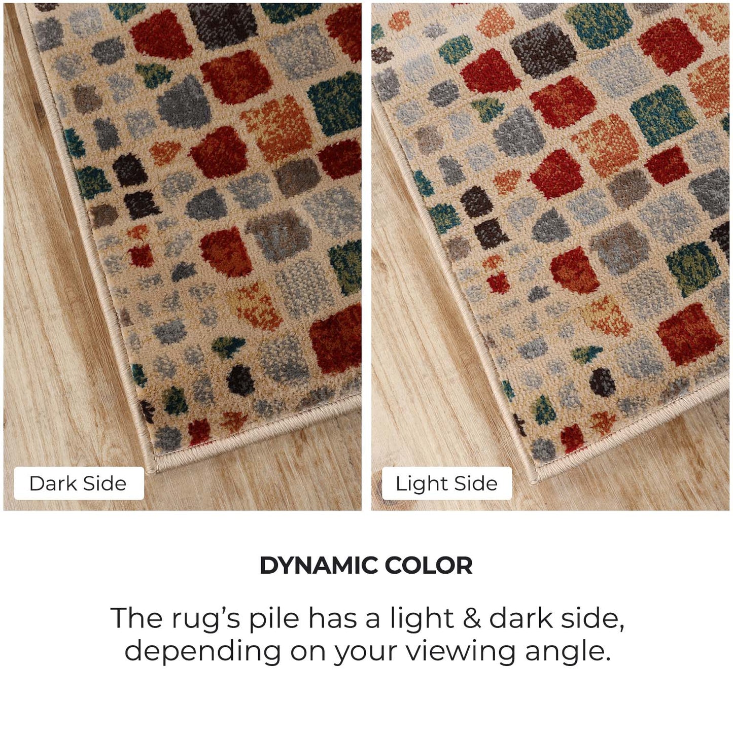 Dexter Abstract Cobblestone Indoor Area Rug or Runner