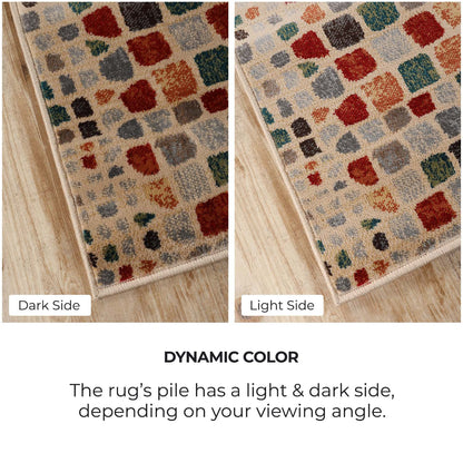 Dexter Abstract Cobblestone Indoor Area Rug or Runner