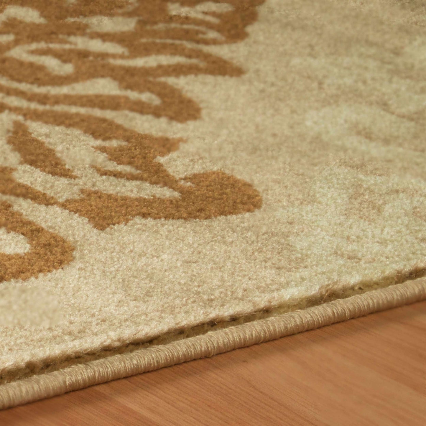 Superior Danvers Contemporary Floral Medallion Damask Indoor Area Rug - Beige