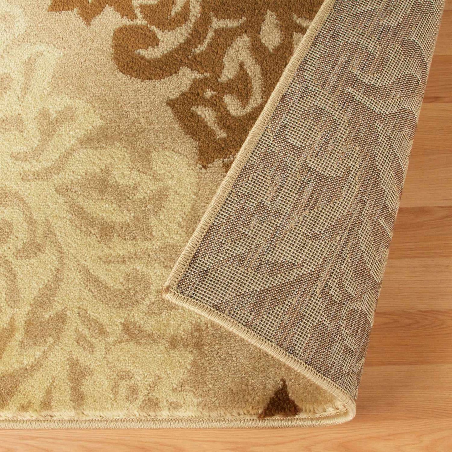 Superior Danvers Contemporary Floral Medallion Damask Indoor Area Rug - Beige