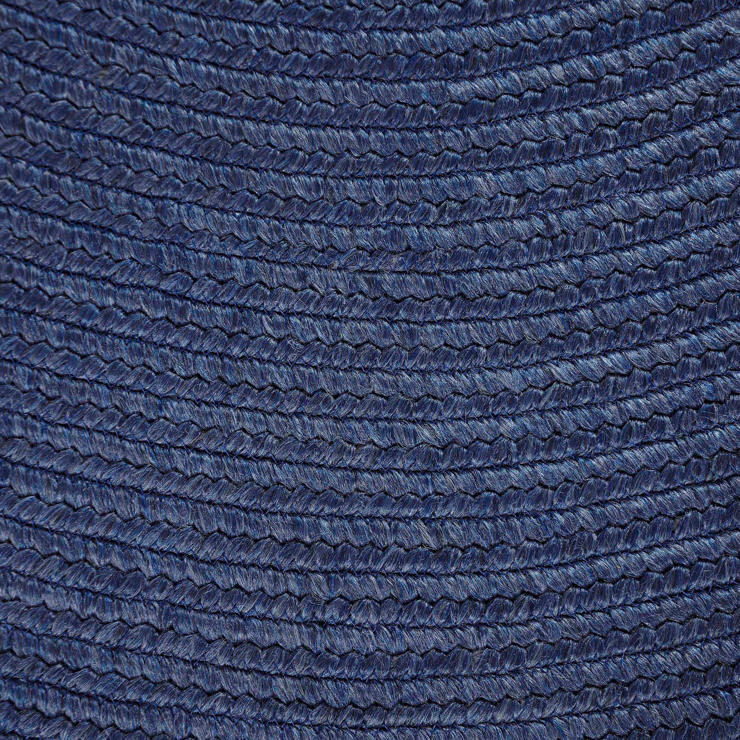 Bohemian Braided Indoor Outdoor Rugs Solid Round Area Rug - DenimBlue