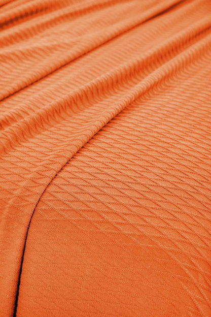 Diamond All-Season Cotton Blanket - Orange
