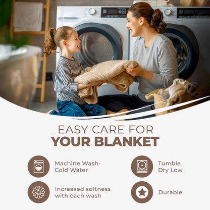 Diamond All-Season Cotton Blanket - Chocolate