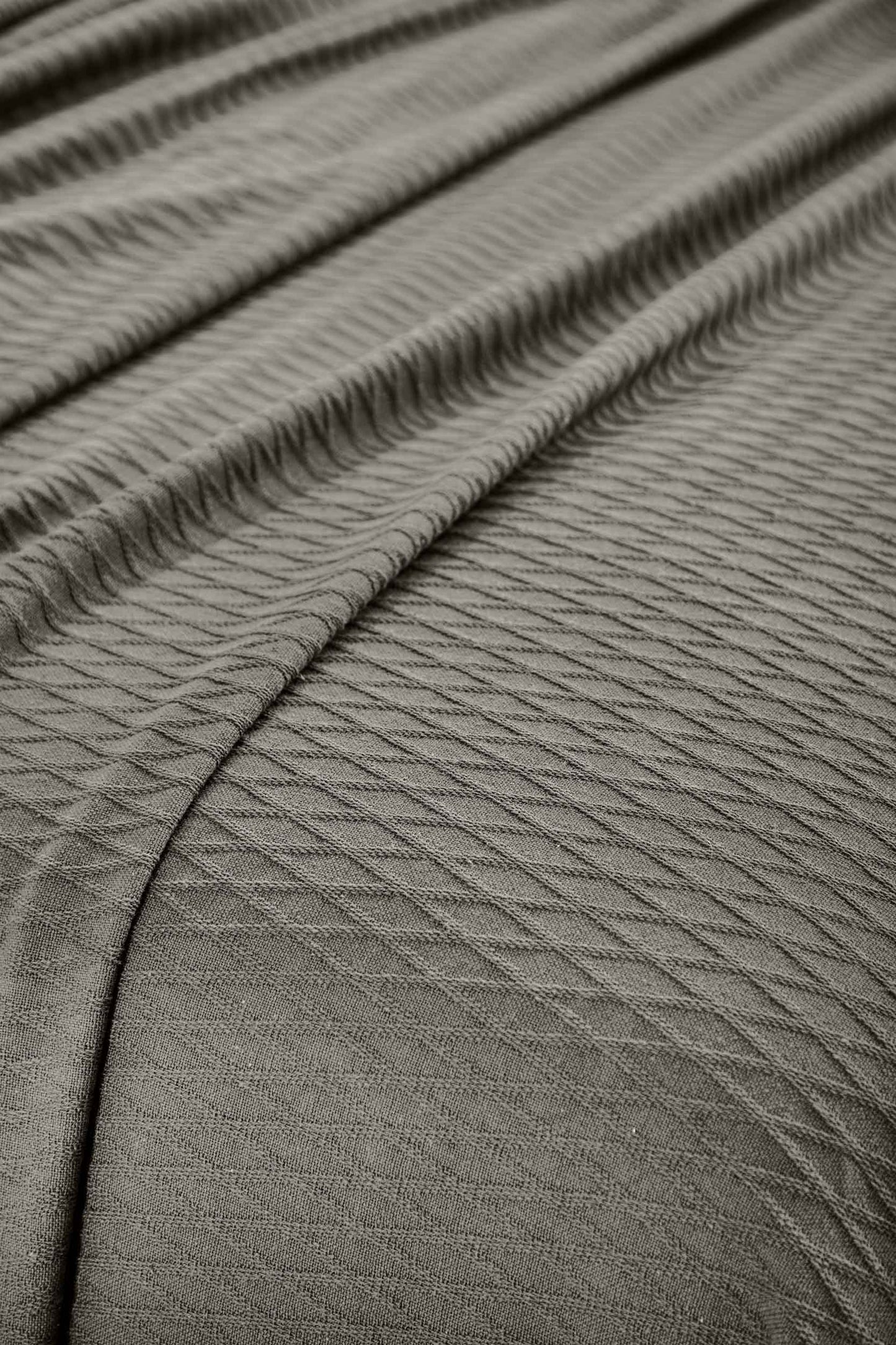 Diamond All-Season Cotton Blanket - Grey