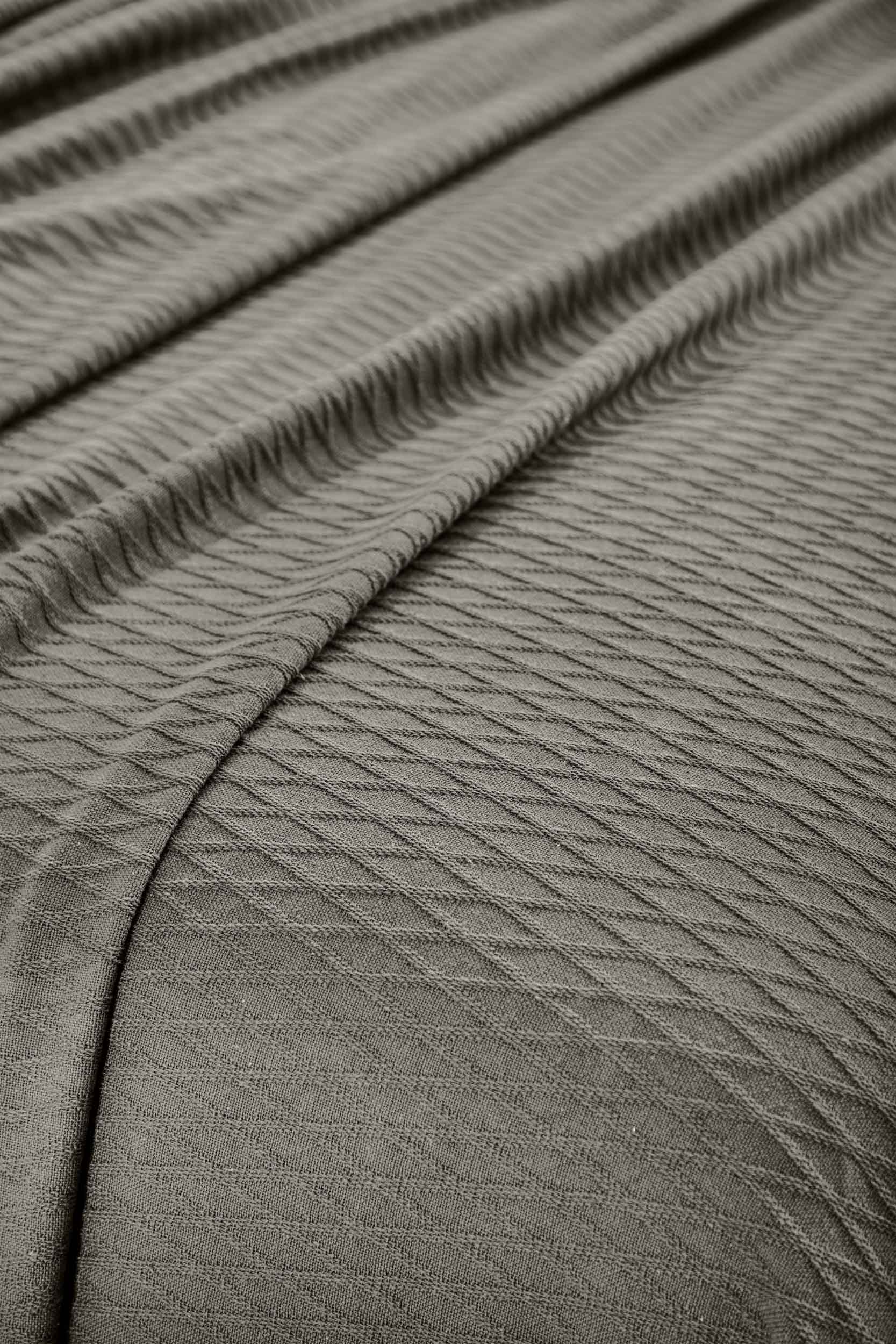 Diamond All-Season Cotton Blanket - Grey