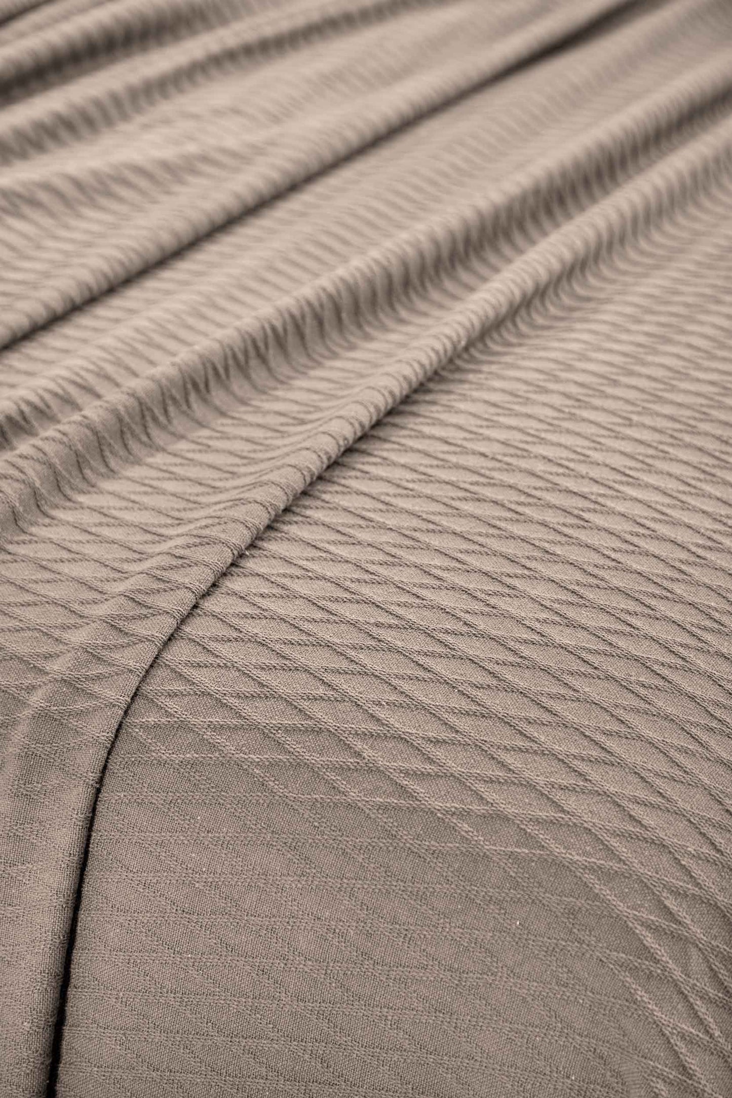 Diamond All-Season Cotton Blanket - Khaki
