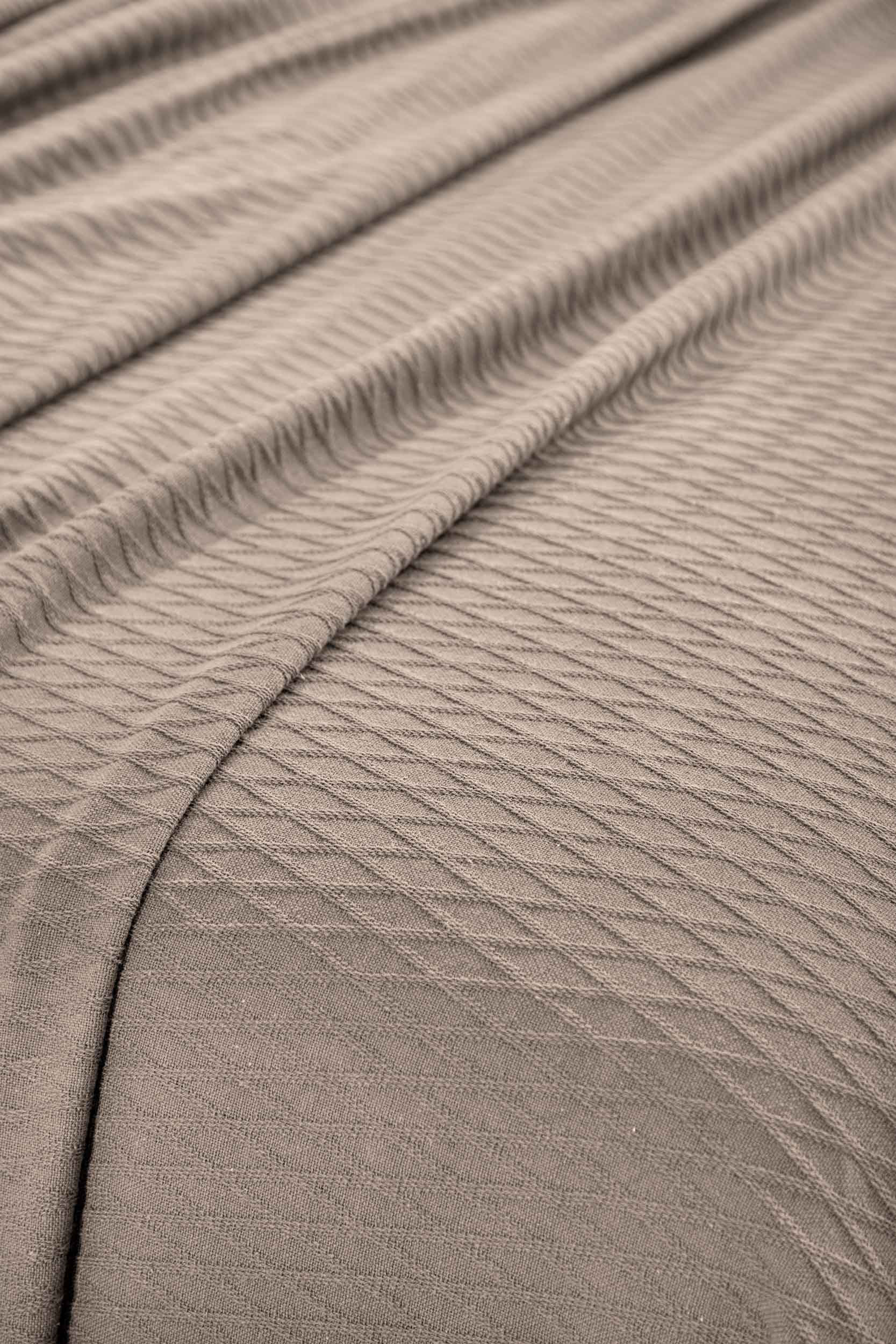 Diamond All-Season Cotton Blanket - Khaki
