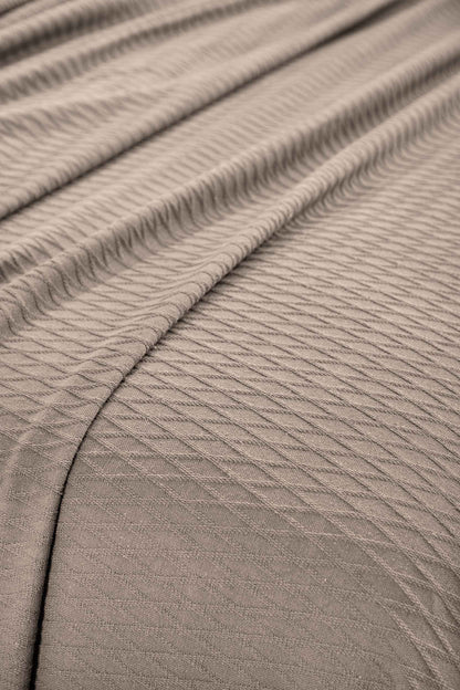 Diamond All-Season Cotton Blanket - Khaki