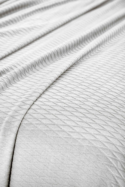 Diamond All-Season Cotton Blanket - Platinum