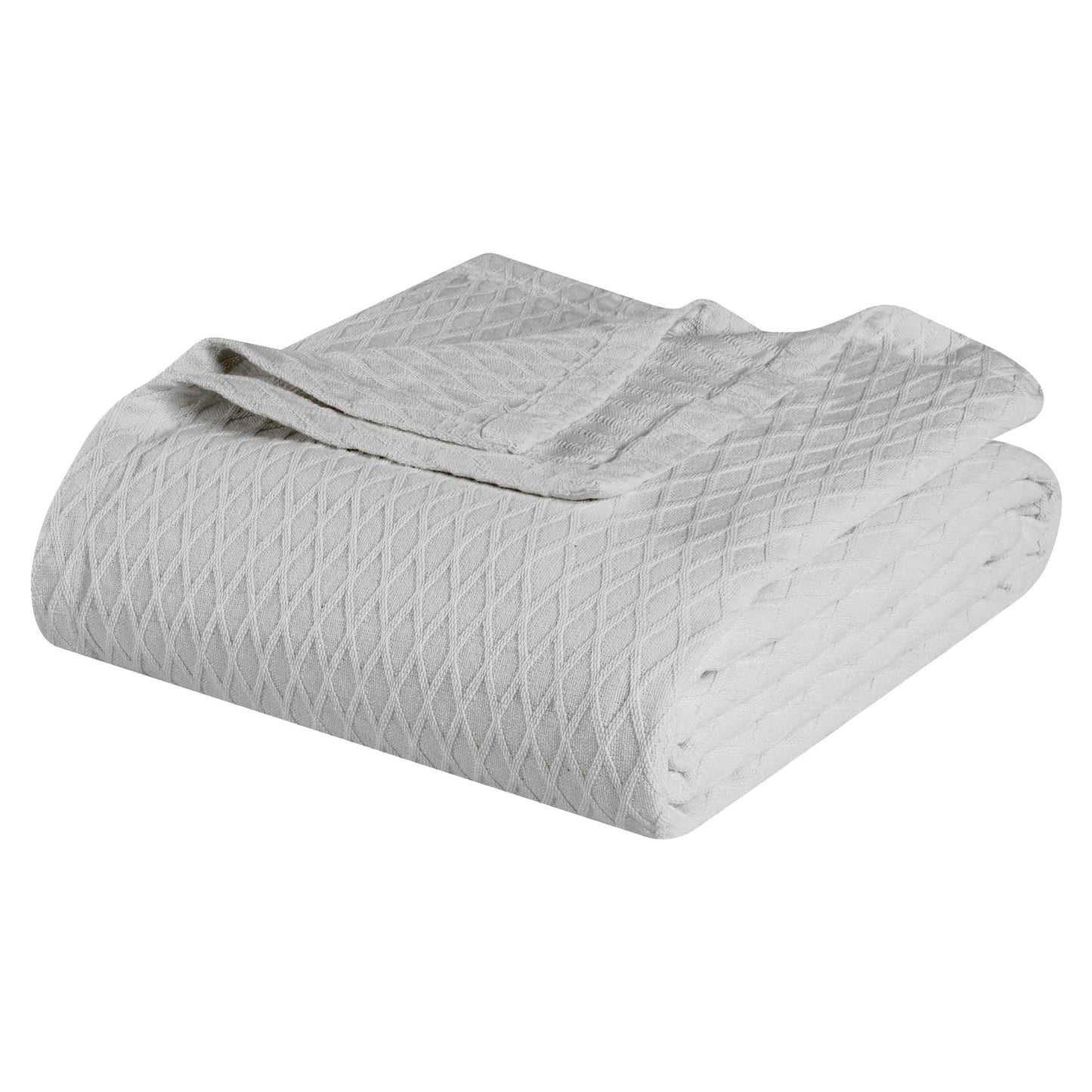 Diamond All-Season Cotton Blanket - Platinum