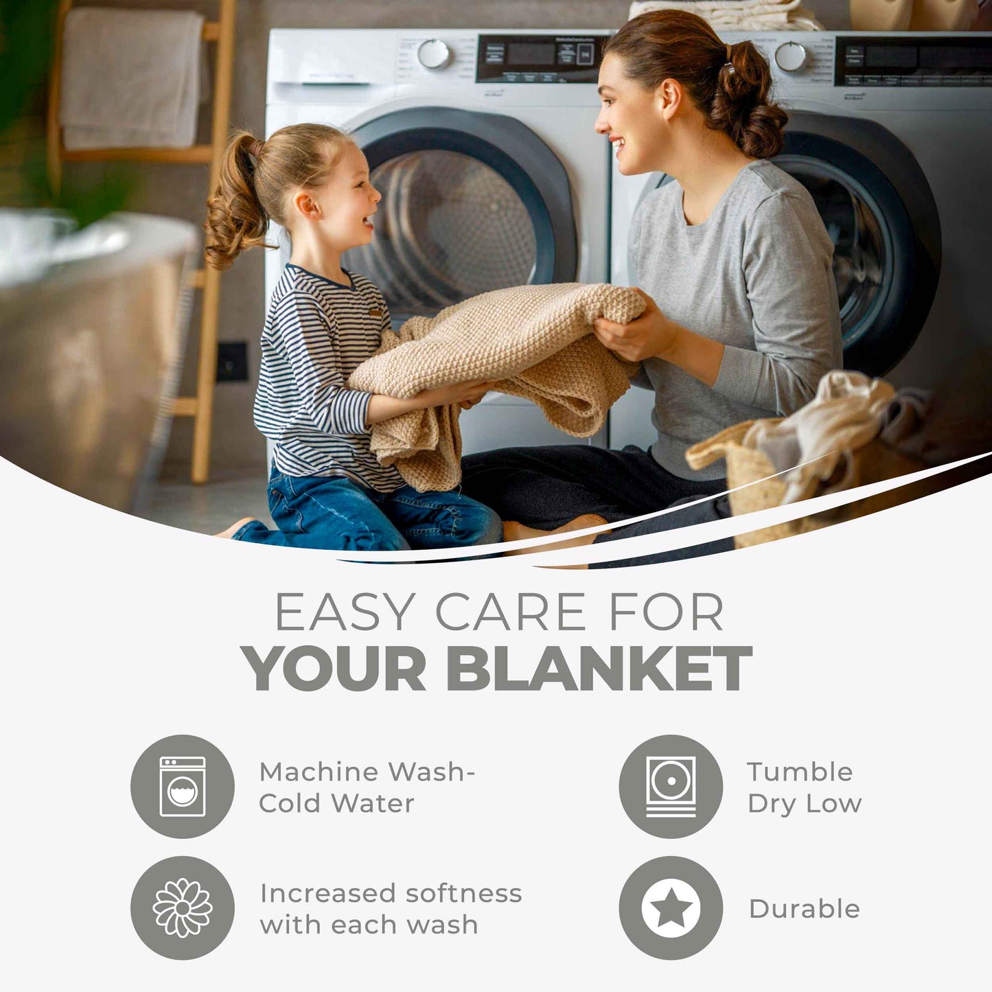 Diamond All-Season Cotton Blanket - Platinum