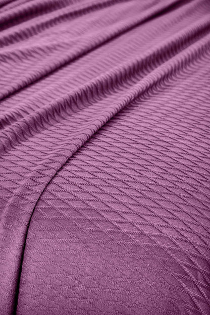 Diamond All-Season Cotton Blanket - Purple