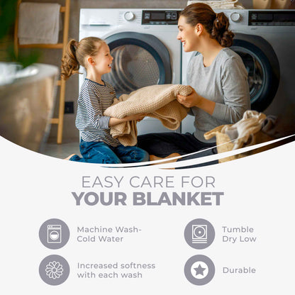 Diamond All-Season Cotton Blanket - White