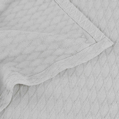 Diamond All-Season Cotton Blanket - Platinum