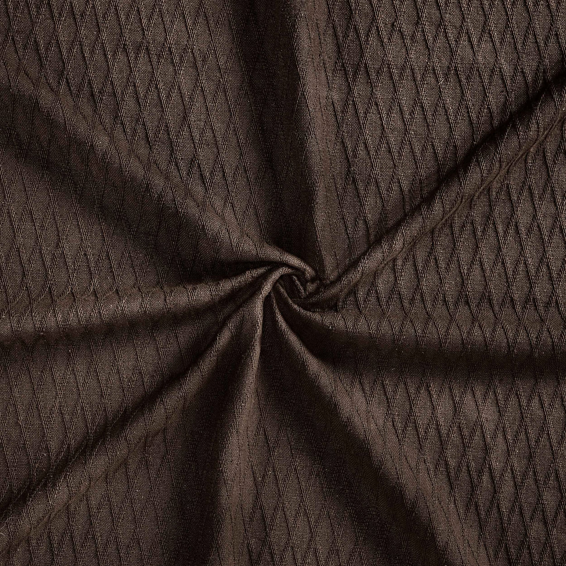 Diamond All-Season Cotton Blanket - Chocolate