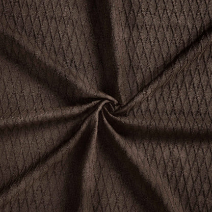 Diamond All-Season Cotton Blanket - Chocolate