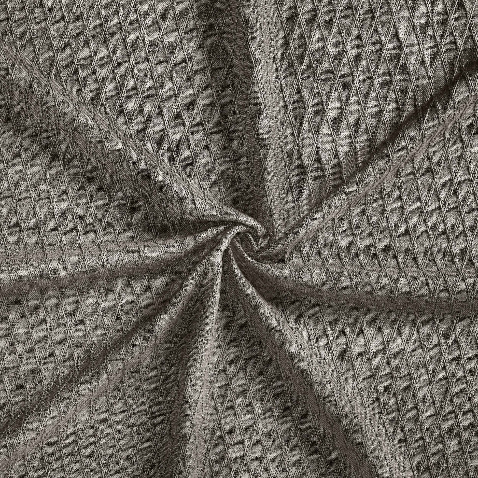 Diamond All-Season Cotton Blanket - Grey