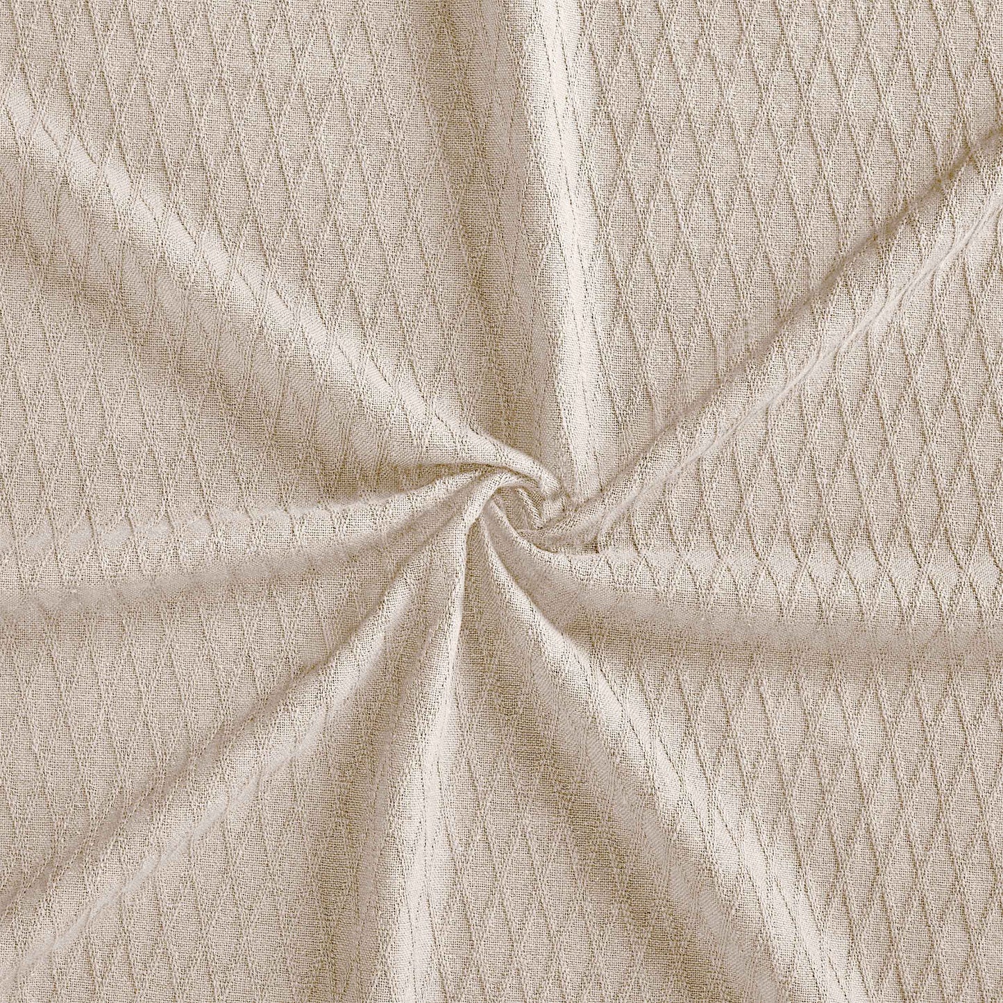 Diamond All-Season Cotton Blanket - Ivory
