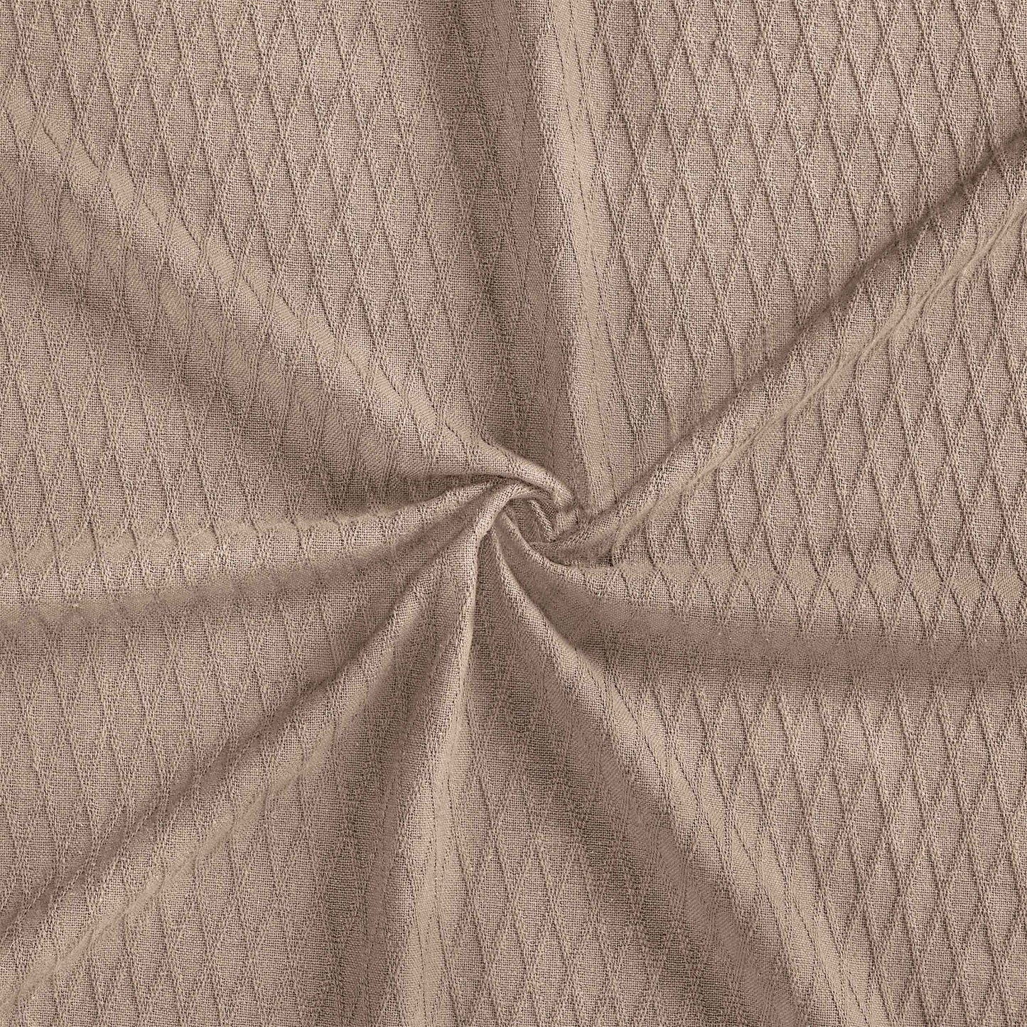 Diamond All-Season Cotton Blanket - Khaki