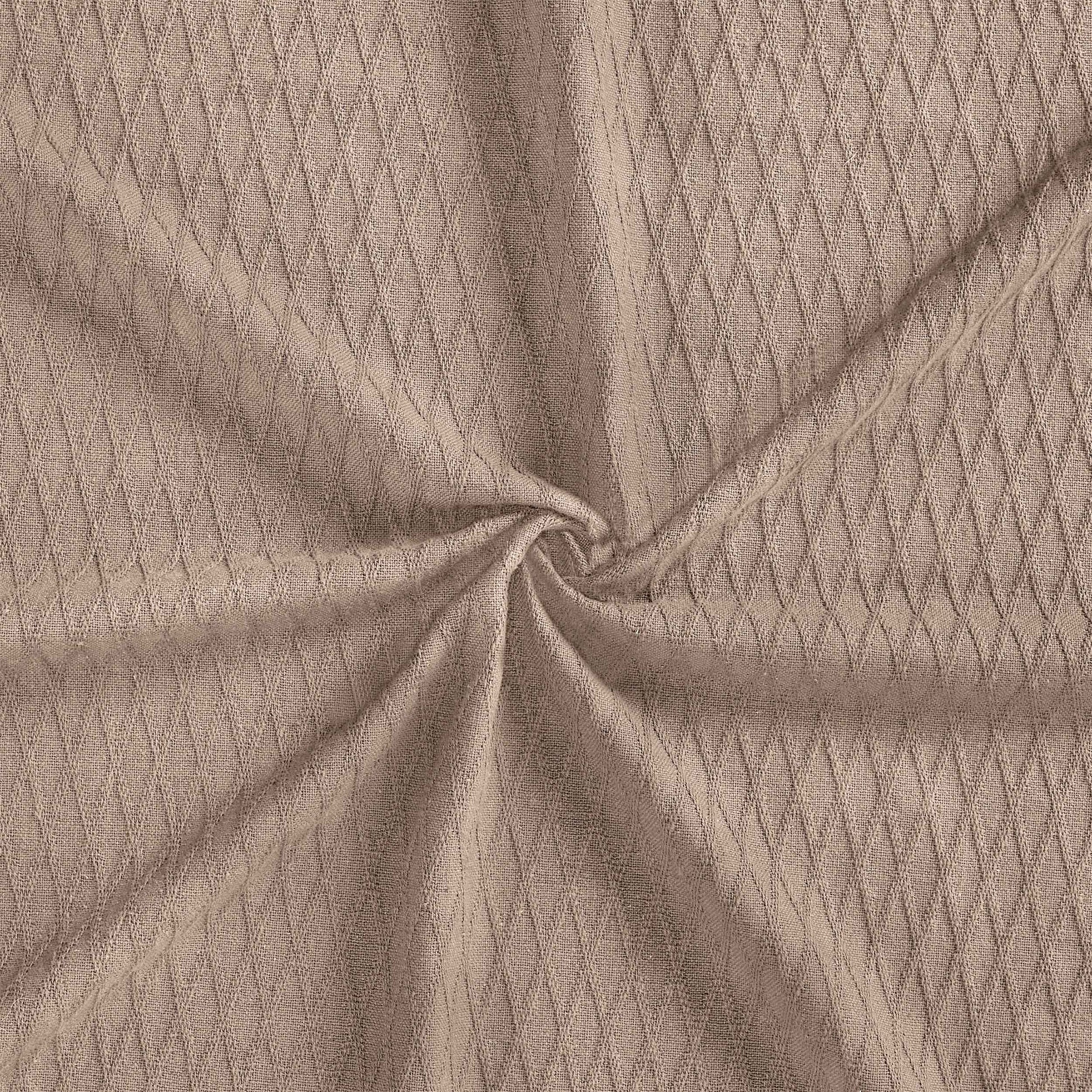 Diamond All-Season Cotton Blanket - Khaki