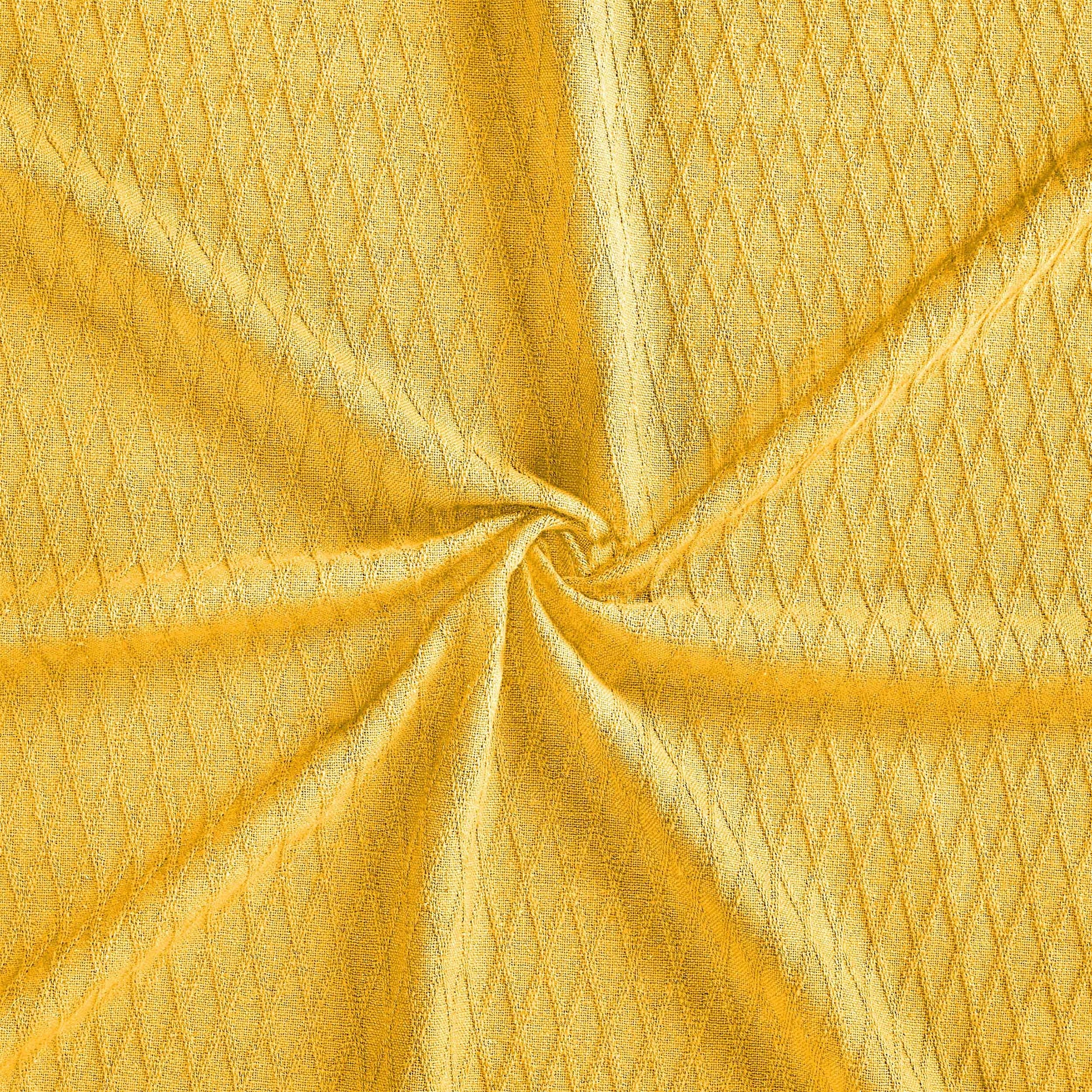 Diamond All-Season Cotton Blanket - Yellow