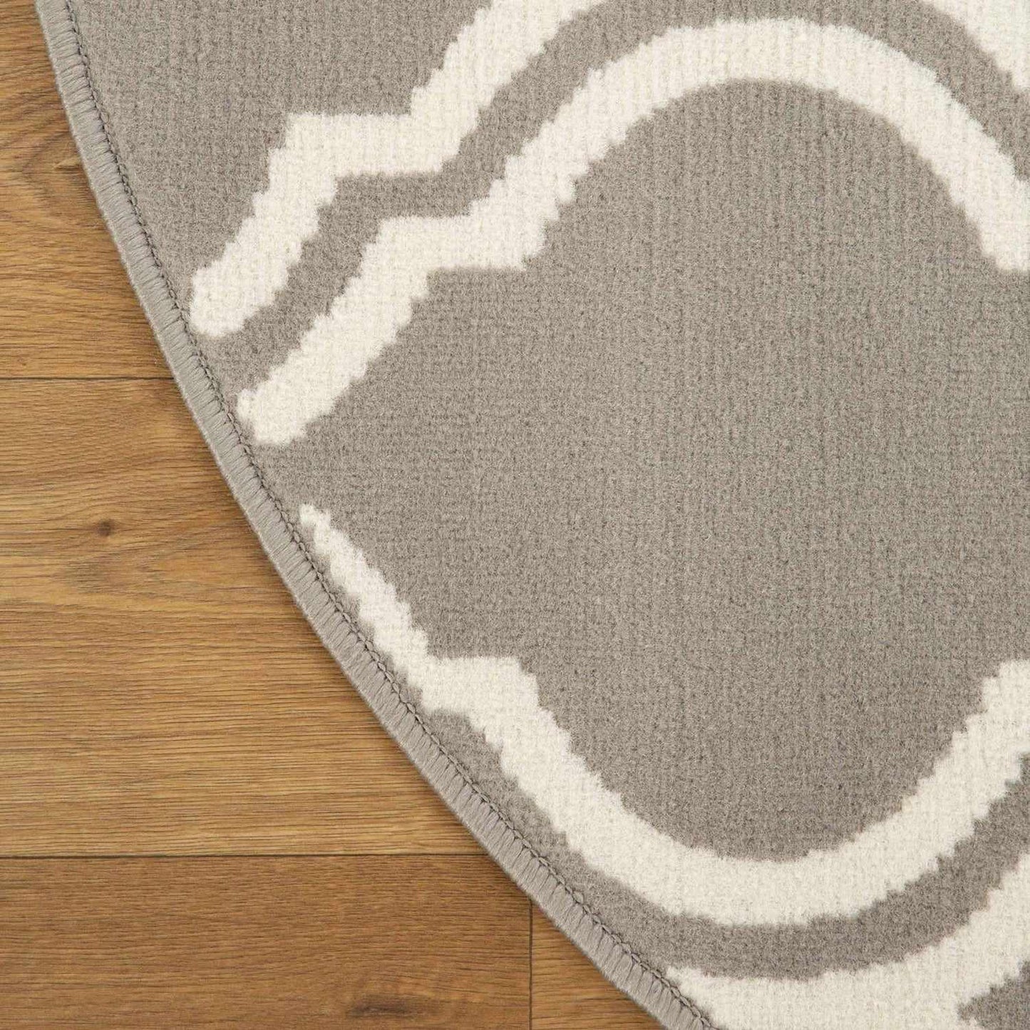  Superior Double Moroccan Trellis Area Rug - Gray