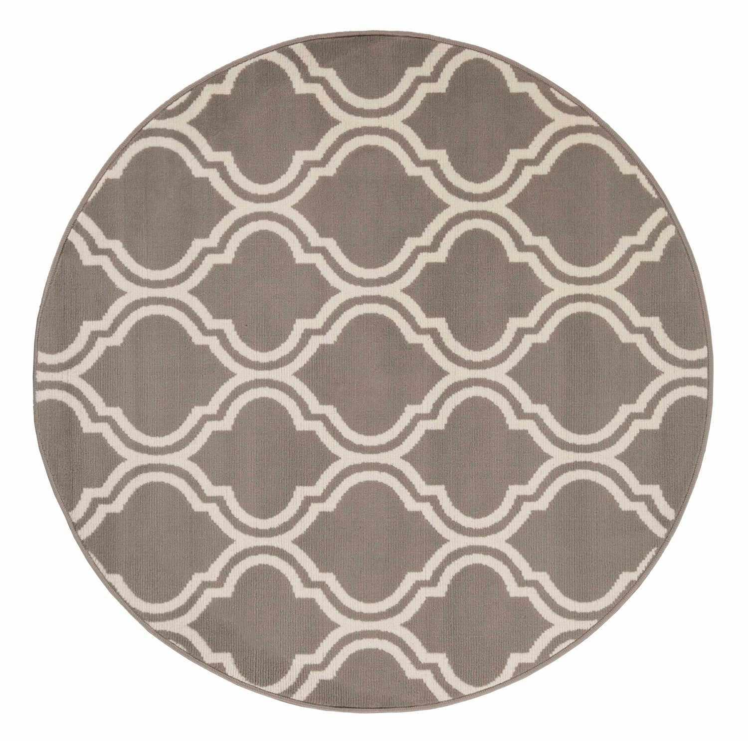 Superior Double Moroccan Trellis Area Rug - Gray