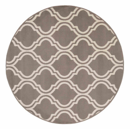 Superior Double Moroccan Trellis Area Rug - Gray