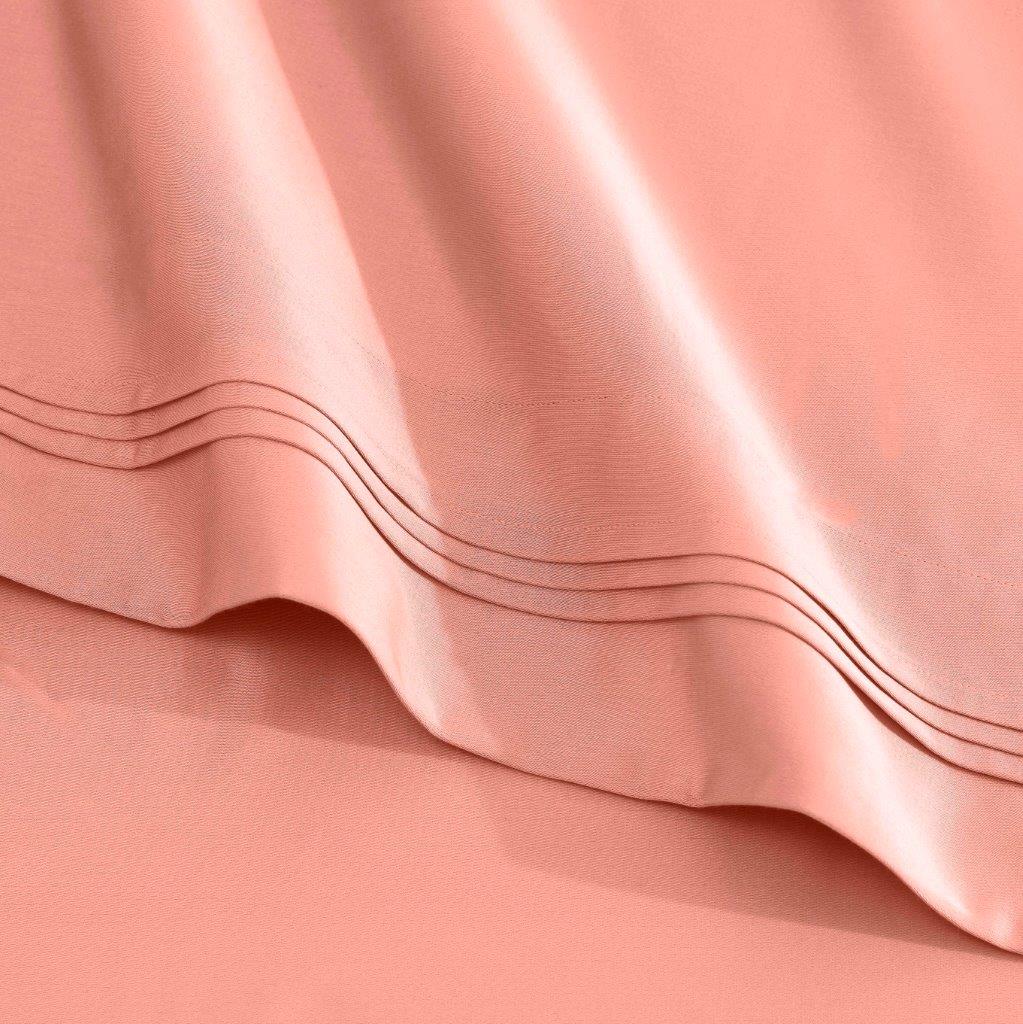 Egyptian Cotton 1500 Thread Count Eco Friendly Solid Sheet Set - DustedRose