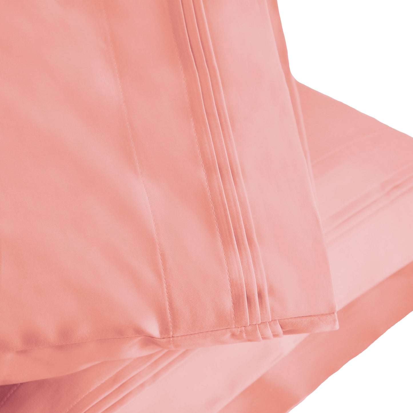 Superior 1000-Thread Count Egyptian Cotton Solid Pillowcase Set - Dusted Rose