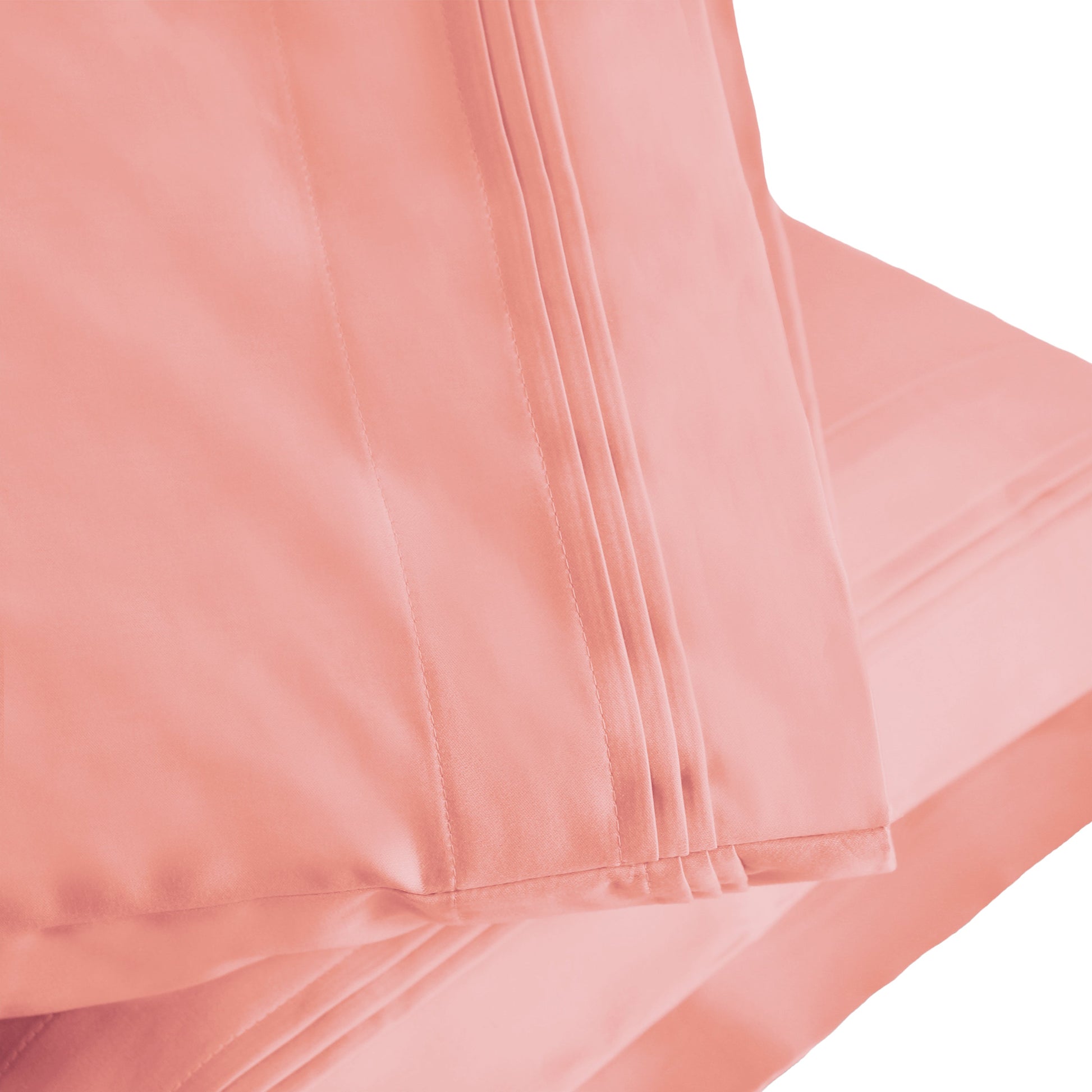 Superior 1000-Thread Count Egyptian Cotton Solid Pillowcase Set - Dusted Rose