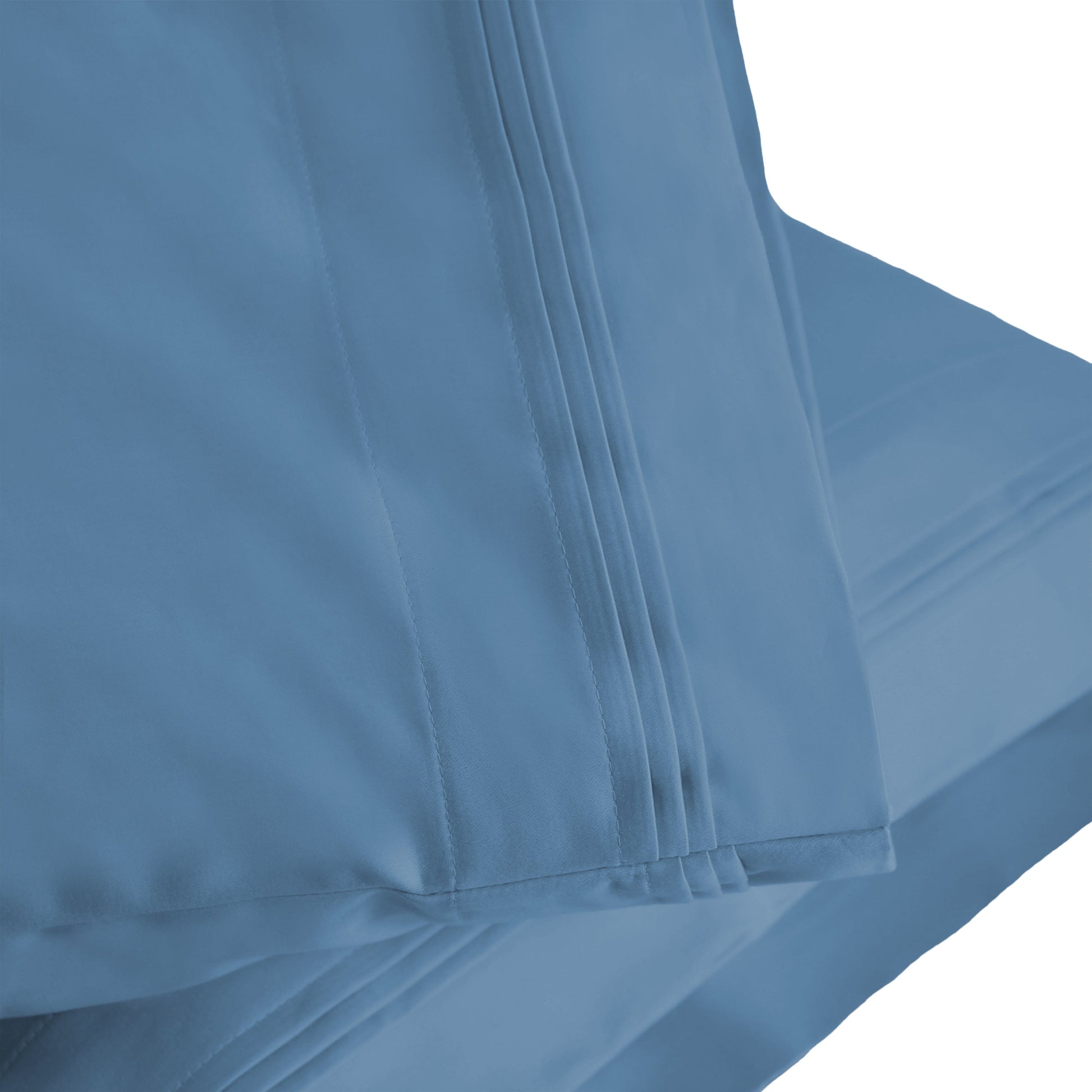 Superior 1000-Thread Count Egyptian Cotton Solid Pillowcase Set - Medium Blue