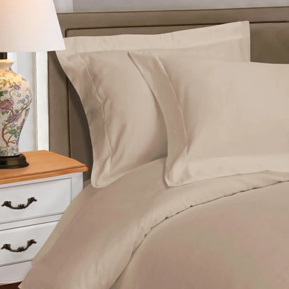 1000 Thread Count Egyptian Cotton Solid Duvet Cover Set