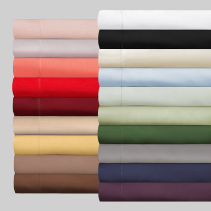 Egyptian Cotton 300 Thread Count Solid Deep Pocket Sheet Set