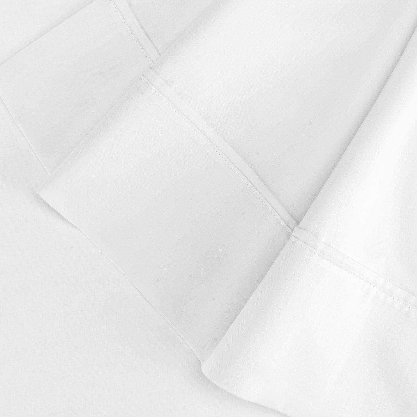 Superior Egyptian Cotton 300 Thread Count Solid Pillowcase Set - White