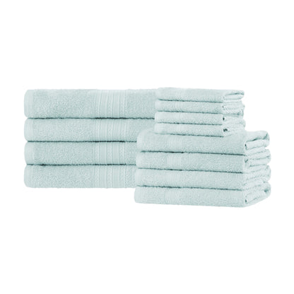 Eco-Friendly Ring Spun Cotton Towel Set - Aquamarine