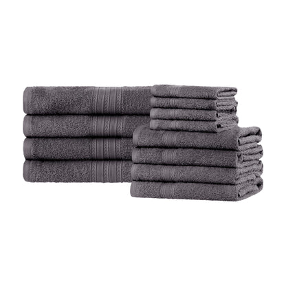 Eco-Friendly Ring Spun Cotton Towel Set - Graphite