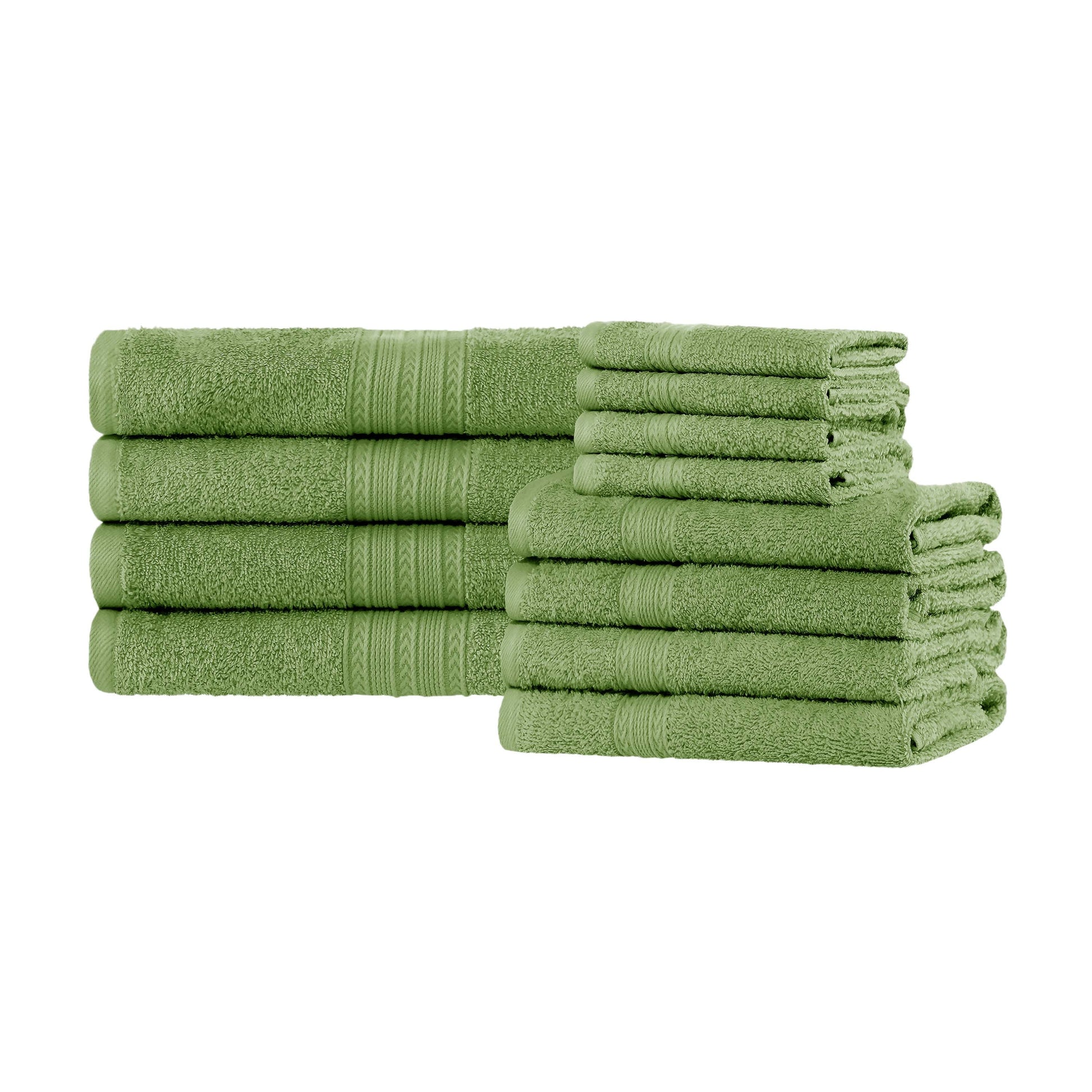 Eco-Friendly Ring Spun Cotton Towel Set - Terrace Green