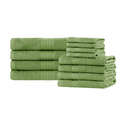 Eco-Friendly Ring Spun Cotton Towel Set - Terrace Green