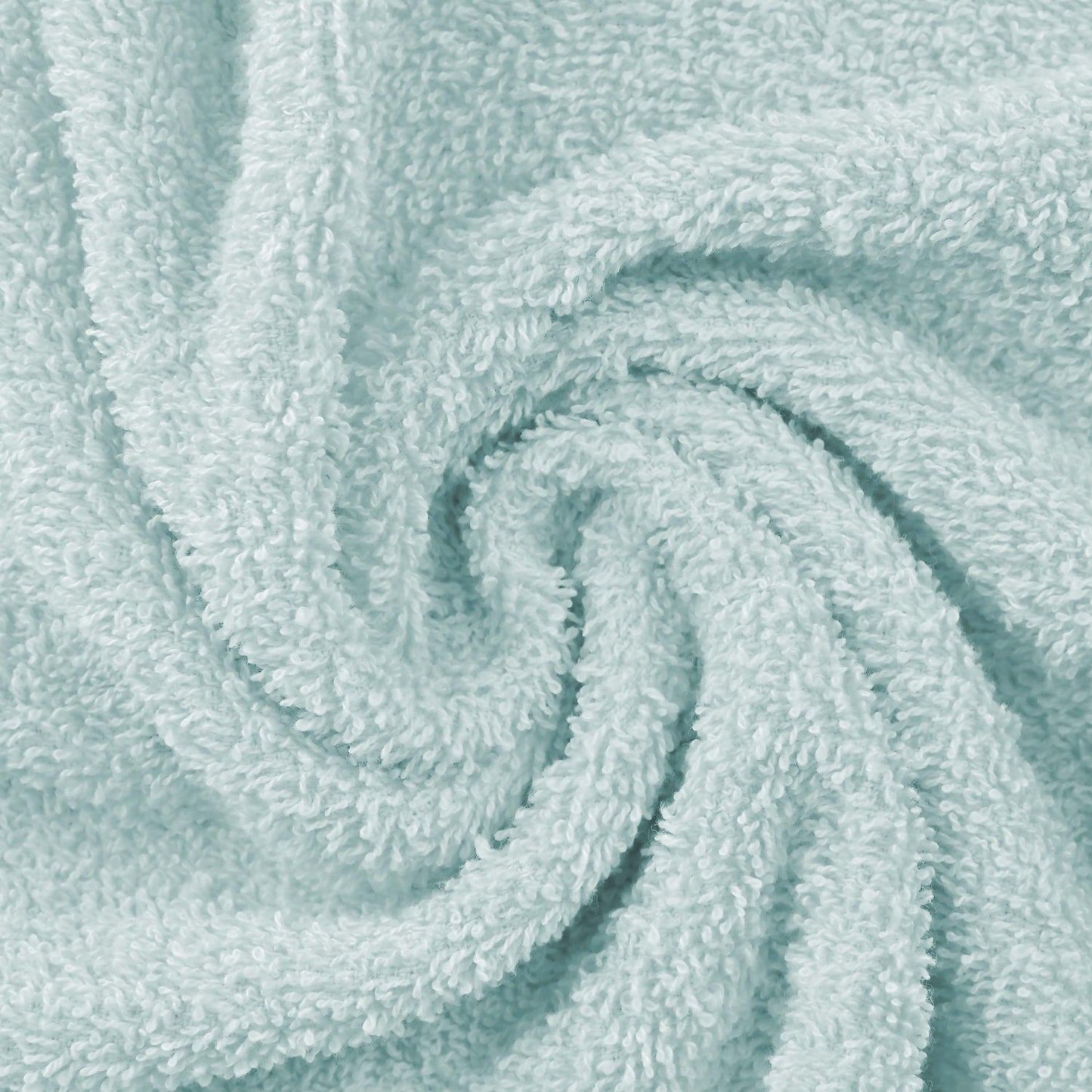 Superior Eco-Friendly Ring Spun Cotton 6-Piece Hand Towel Set - Aqua Marine