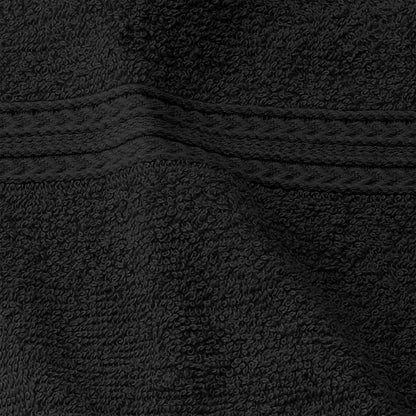 Eco-Friendly Ring Spun Cotton Towel Set - Black