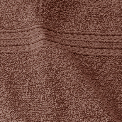 Eco-Friendly Ring Spun Cotton Towel Set - Brown